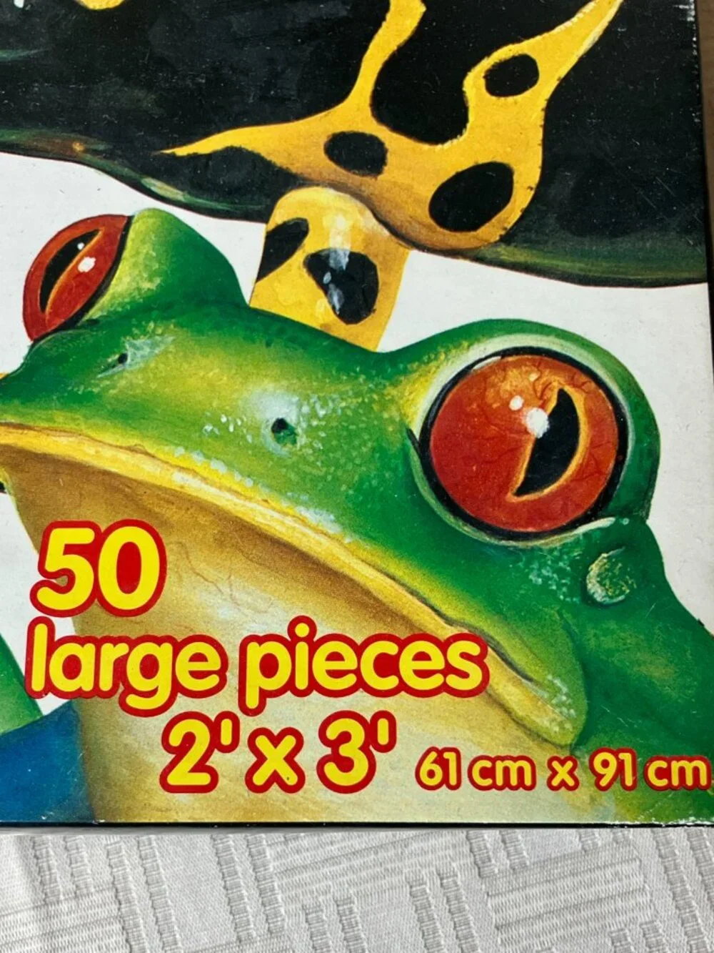 1996 Rainforest Frogs Floor Puzzle 50 Large Pieces 2'x3' Ages 4 and Up, EUC